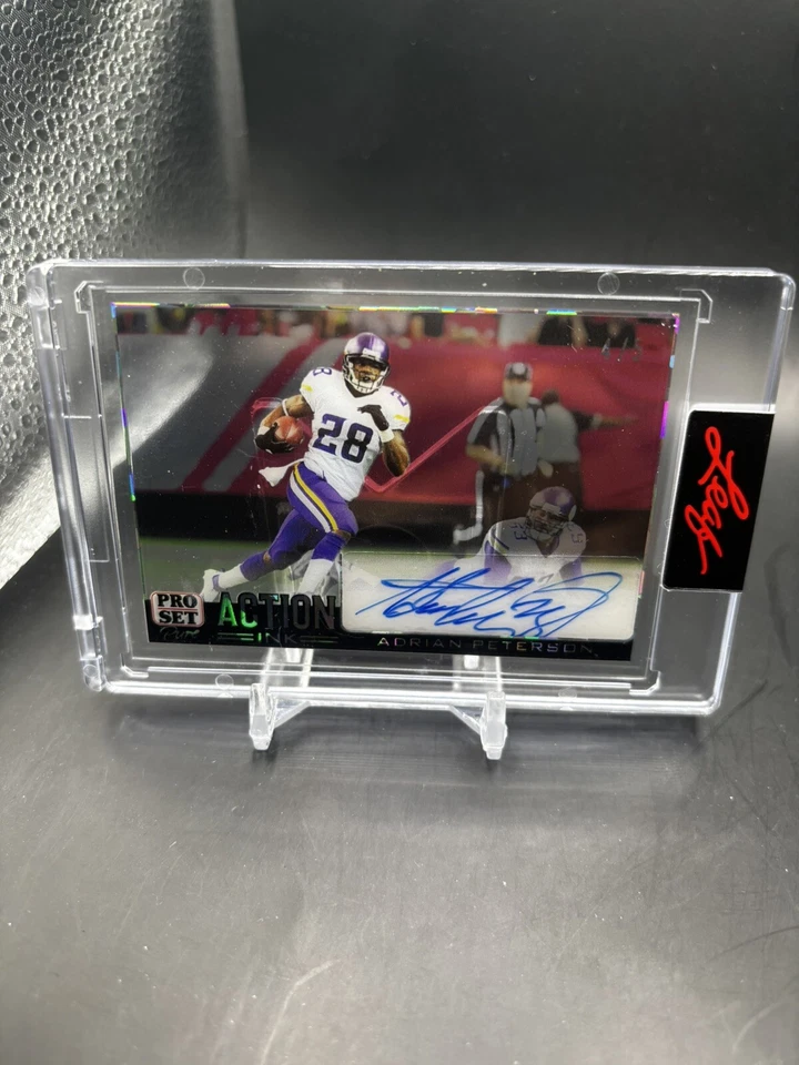 2023 Pro Set Pure Auto Action Ink  Adrian Peterson Vikings 4/5 - Image 1 of 3
