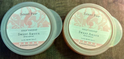 2 cápsulas aromáticas de velas doradas raras Sweet Amour Boutique cera fundida altamente perfumada Foto 1 de 4