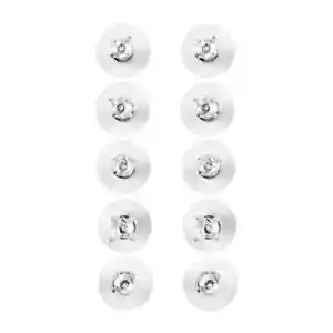 Set of 5 925 Sterling Silver Stud Solitaire Earrings for Women Jewelry Gifts - Picture 1 of 4