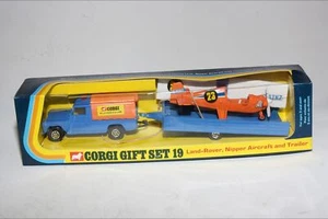 Corgi Toys Gift Set No19, Land-Rover & Trailer & Nipper Aircraft, Ex Shop Stock - Picture 1 of 6
