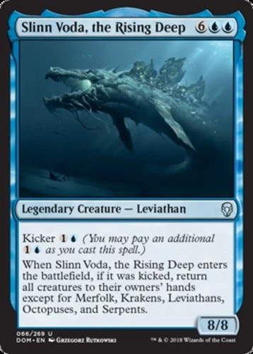x4 Slinn Voda, the Rising Deep MTG Dominaria U M/NM, English - Image 1 of 1
