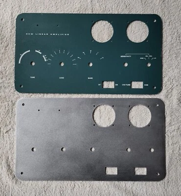 Heathkit Heath SB-220 SB-221 Amplifier Perfect Reproduction Blank Front Panel - Image 1 of 4