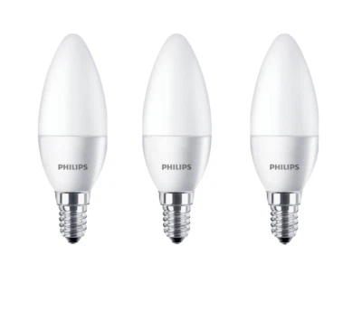 PHILIPS LED CANDLE BULB 4W COREPRO 25W SES B35 827 80CRI NON DIM 3 PACK - Image 1 of 4