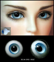 New 14mm LightBlue Glass Round Eyes For BJD MSD Iplehouse Dollfie Luts Ooak Doll