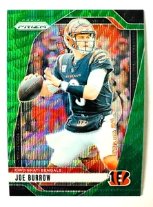 2024 Panini Prizm Joe Burrow GREEN Wave Prizm Card #55 Bengals Star! - Picture 1 of 3