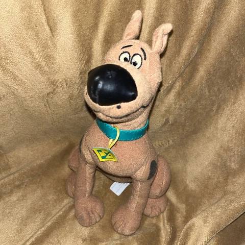 Exc Used Condition SCOOBY-DOO Brown Dog Plush Sitting 9” Tall Souvenir Kids Toy Cover
