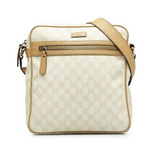 Gucci Gg Crossbody Shoulder Bag 201448 Ivory Beige Pvc Leather Women'S U