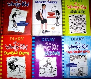 6 ~DIARY of a WIMPY KID~ BOOKS- Jeff Kinney 3 HB; 3 SC: ALL IMMACULATE CONDITION - Picture 1 of 3