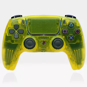 Lemon Yellow PS5 Controller Sony x Killscreen Retro DualSense Clear Mouse Click - Picture 1 of 7