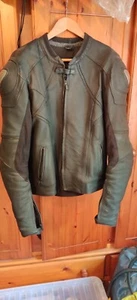 Frank Thomas Leather Motorcycle Jacket Size UK44 +Forcefield spine protector - Picture 1 of 10