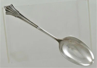 Cuchara de mesa de plata esterlina Sheffield Thomas Bradbury & Sons 1886q cuchara para servir Foto 1 de 4