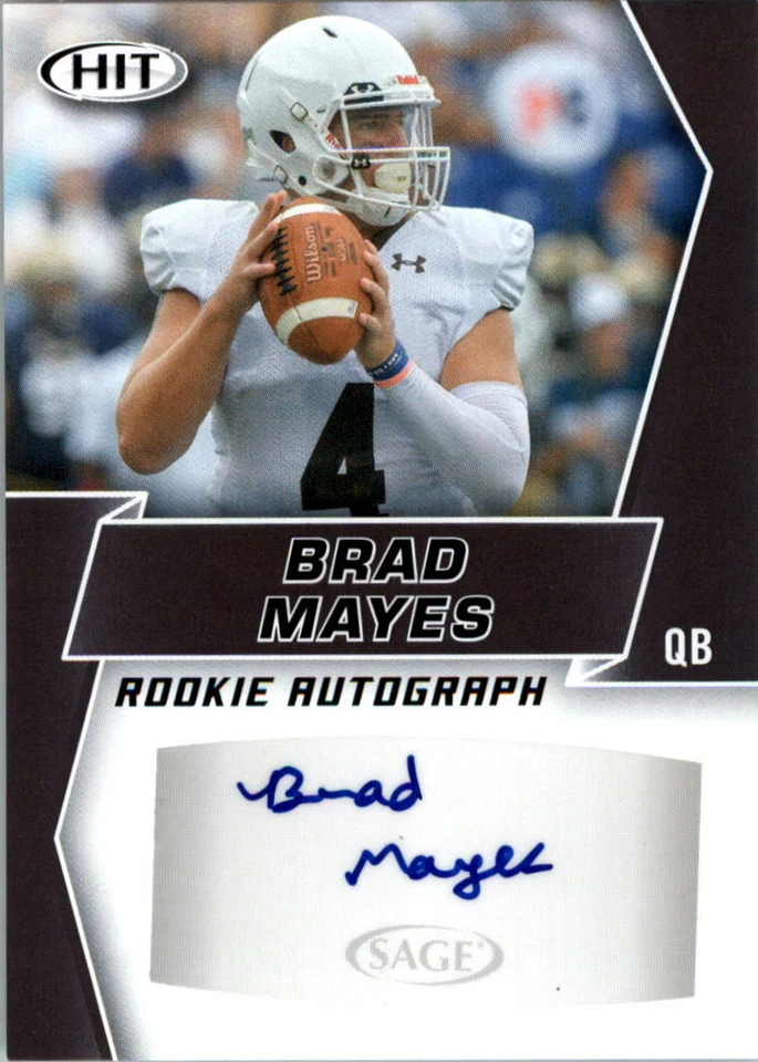 2019 SAGE HIT Autographs Auto Black Football Card Pick - Image 1 of 1