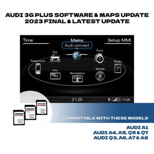 AUDI MMI 3G+ HN+ / HN+R Software & Nav Maps Update 2023 Final & Latest Update - Picture 1 of 3