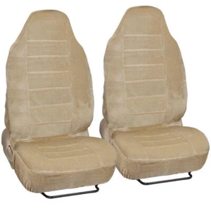 Lujoso suave y cómodo juego de cubierta de asiento de respaldo alto para coche camión SUV - 4 PC - Imagen 1 de 27