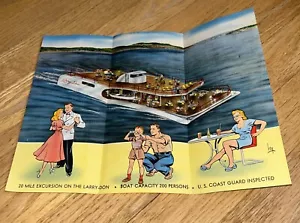 Folleto 1950 The Larry-Don, Lake of the Ozark Cruise Bagnell Dam - Imagen 1 de 5