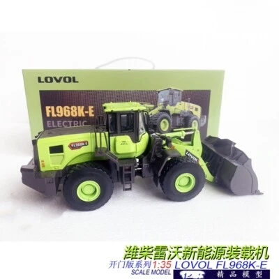 1:35 27CM LOVOL FL968K-E Electric Wheel Loader Construct Machine Diecast Model - Image 1 of 4