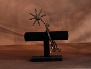Antique Spanish Colonial Mexican Iron Spur, Copper/Brass inlay, 19th C Mexican - Picture 1 of 2