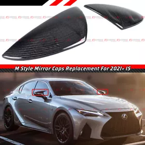 Cubierta de espejo retrovisor de fibra de carbono estilo 21-25 Lexus IS300 IS350 IS500 M repuesto - Imagen 1 de 6