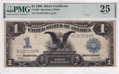 United States Of America, 1 Dollar, 1899, VF, Fr 236, Silver Certificate - Image 1 of 2