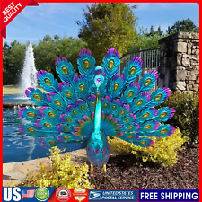 Peacock Statue Garden Decor Metal Peacock Yard Art Lawn Decor Outdoor Sculpture