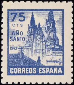 1º y 2º Centenario. * MH 969. 1944. 75 cts azul. MAGNIFICO. Edifil 2020: 40 Eu - Imagen 1 de 1