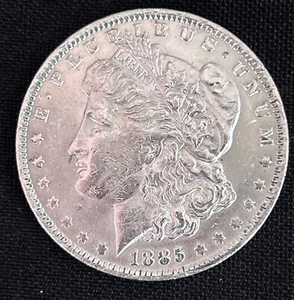1885 o morgan silver dollar - Picture 1 of 5