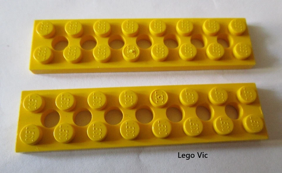 Lego 3738 x4 Plate 2x8 with Holes Yellow Technic 8277 8862 5571 7900 MOC B13 - Photo 1/1