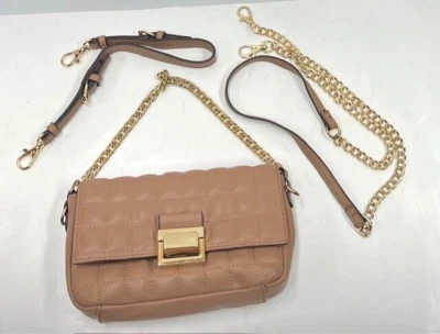 Bolso de Hombro Acolchado Aldo Taupe/Beige/Tostado - Correa de Cadena Dorada con Correas Foto 1 de 4