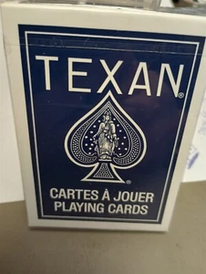 Texan Palmetto ‘45 Poker Playing Cards Blue Original & Sealed Deck Collectible - Picture 1 of 5