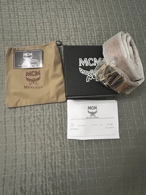 Cinturón de cuero para hombre MCM 30-33 CALIDAD.  1:1 Foto 1 de 3