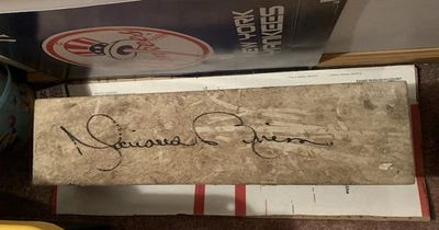 MARIANO RIVERA Game Used Autograph PITCHING RUBBER Steiner COA New York Yankees - Image 1 of 4