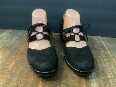 Fly London Cupido black suede Lace Up Wedge comfort Shoes sz 41/9.5-10 - Image 1 of 4