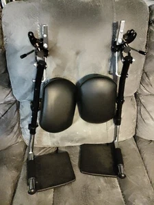 OEM Pride Jet 3 Ultra Mobility Chair Adjustable Padded Leg Rests Pair of 2 - Picture 1 of 7