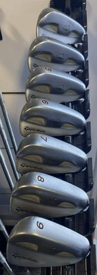 TaylorMade RAC Coin Forged Irons 3-9 Iron (7 Clubs) Stiff Steel Shafts R/H GC - Image 1 of 4