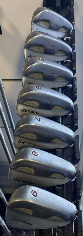 TaylorMade RAC Coin Forged Irons 3-9 Iron (7 Clubs) Stiff Steel Shafts R/H GC - Image 1 of 4
