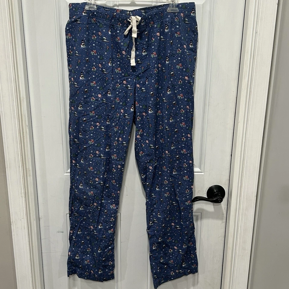 Pantalones de salón de Navidad de franela para hombre Vineyard Vines en "Santa Whale" talla grande Foto 1 de 4