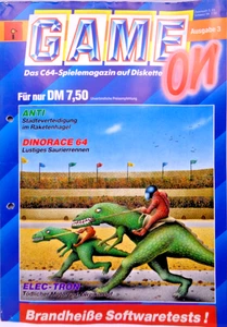 COMMODORE 64/128 -- GAME ON AUSGABE 3 (CP - DISK) #INKL. DINORACE 64, ANTI,... - Picture 1 of 2