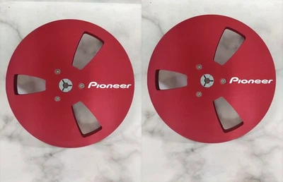 Новая катушка Pioneer красная лента 7 дюймов легкая металлическая алюминиевая съемная катушка одна пара - Изображение 1 из 4