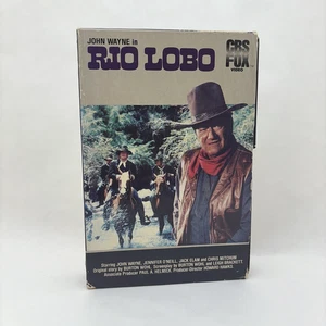 Rio Lobo (1970) (VHS, 1983) CBS/FOX Video, RARE Slide Drawer Box, John Wayne - Picture 1 of 11