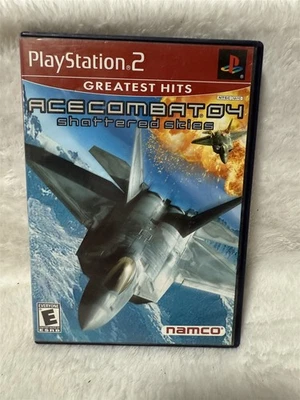 PLAYSTATION 2 PS2 ACE COMBAT 04 SHATTERED SKIES COMPLETE GAME WITH MANUAL - Image 1 of 3