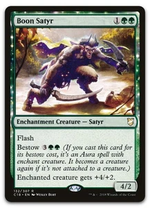 Boon Satyr #132 (LP) Commander 2018 C18 Magic MTG - Picture 1 of 2