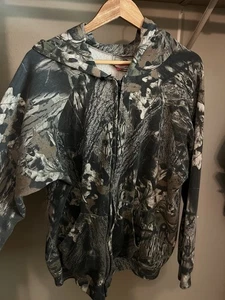 Mossy Oak Camo Full Zip Fleece Jacket XL - Picture 1 of 4