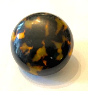 Beautiful Large 1" Vintage Hollow Tortoise Shell Celluloid Bubble Shaped Button - Picture 1 of 3