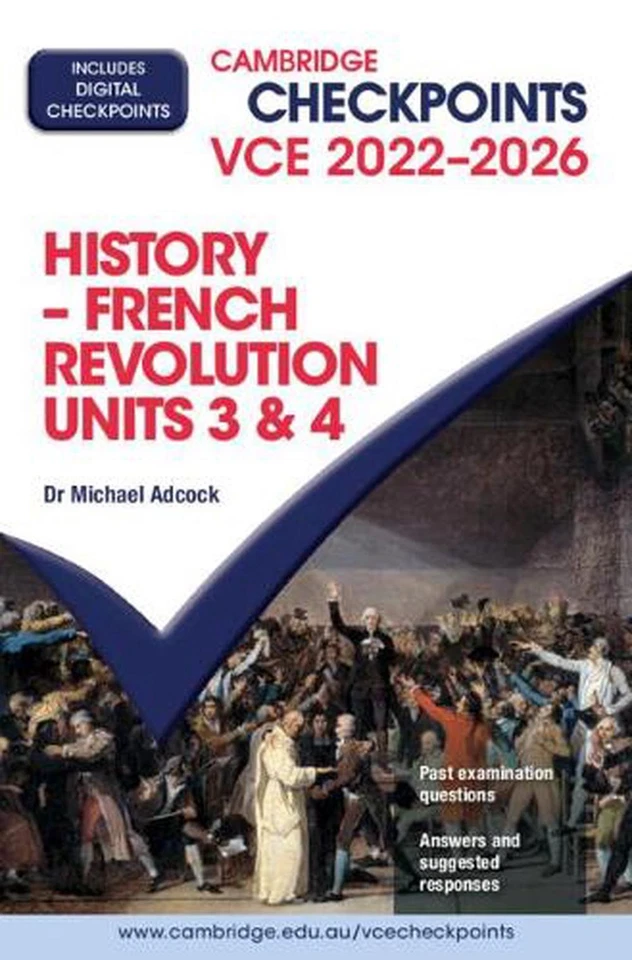 Cambridge Checkpoints VCE French Revolution Units 3&4 2022-2026 by Michael Adcoc - Image 1 of 1