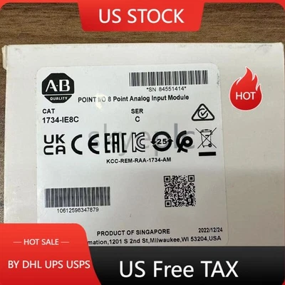 1734-IE8C 2022 SER C NEW Allen Bradley POINT I/O 8 Point Analog Input Module US - Image 1 of 4
