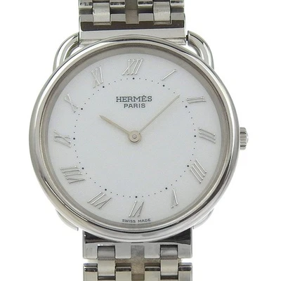 HERMES Arceau Relojes Esfera Blanca Acero Inoxidable Cuarzo Pantalla Analógica Hombre Foto 1 de 4