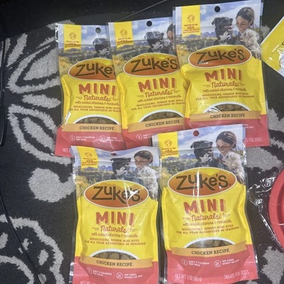 Zukes Mini Naturals Soft Masticables Vitaminas Minerales Pollo Perro Golosinas 5 3oz 15oz Foto 1 de 4