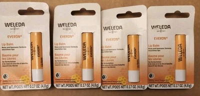 Lote de 4 Everon®, bálsamo labial, cera de rosas y abejas, 0,17 oz (4,8 g) Foto 1 de 4