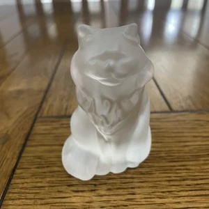 Stolzle Kristall Katze Maincoon Figur Made In Austria 3,5" - Bild 1 von 8