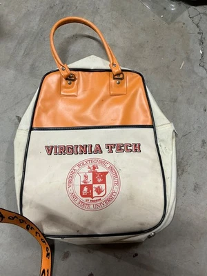 VINTAGE RARE VIRGINIA TECH VINYL BAG - Image 1 of 2